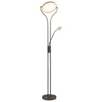 Lamp staand 18 W dimbaar 180 cm zilverkleurig - thumbnail