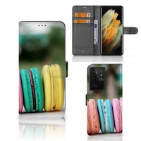 Samsung Galaxy S21 Ultra Book Cover Macarons - thumbnail