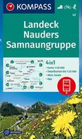 Wandelkaart 42 Landeck - Nauders - Samnaungruppe | Kompass - thumbnail