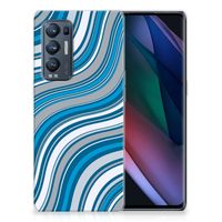 OPPO Find X3 Neo TPU bumper Waves Blue