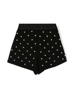 Balmain Kids mini short mini à ornements de perles - Noir - thumbnail