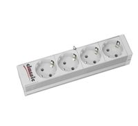 333.0122  - 10 inch power strip, multiple socket 1U, RAL7035, 333.0122 - thumbnail