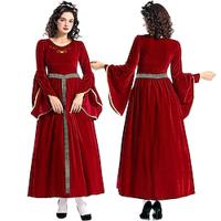 Middeleeuws Renaissance Cocktail jurk Vintage Jurk Gala jurk Viking Outlander Dames Halloween LARP Ren Faire Festival Kleding Lightinthebox - thumbnail