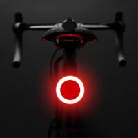 3664 Creatief Fietsachterlicht IPX2 Waterdicht Klein Fiets LED Licht Ondersteuning USB Opladen voor Buiten Fietsen - Cirkelvormig