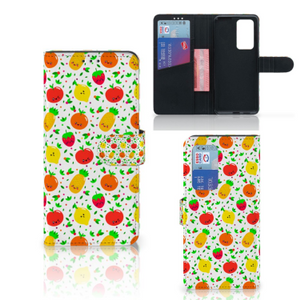 Huawei P40 Pro Book Cover Fruits