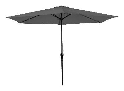 Lesli Parasol 'Gemini' kleur grijs, Ø3m