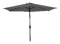 Lesli Parasol 'Gemini' kleur grijs, Ø3m