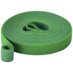 TRU COMPONENTS T24CA061 Klittenband Om te bundelen Haak- en lusdeel (l x b) 5 m x 15 mm Groen 5 m