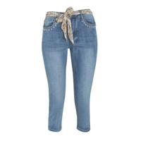 Cassis slim fit capri jeans lichtblauw
