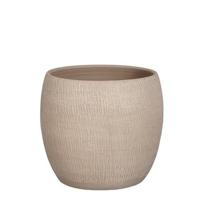 Mica Decorations Morgan Bloempot - 28x28x26 cm - Terracotta - Taupe