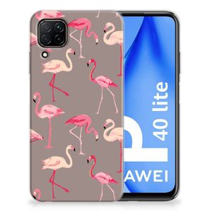 Huawei P40 Lite TPU Hoesje Flamingo