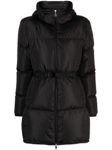 Moncler parka Sirli à taille ceinturée - Noir