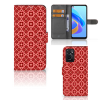 OPPO A76 | A96 Telefoon Hoesje Batik Rood