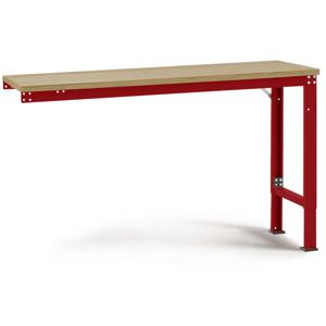 Manuflex AU8135.3003 Werk aanschuiftafel universele speciale met multiplex plaat, bxdxh = 2000 x 1200 x 722-1022 mm Robijn-rood