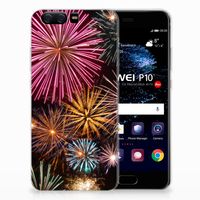 Huawei P10 Silicone Back Cover Vuurwerk - thumbnail