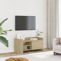 Tv-meubel 80x35x40 cm bewerkt hout sonoma eikenkleurig