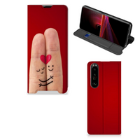 Sony Xperia 1 III Hippe Standcase Liefde - Origineel Romantisch Cadeau