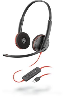 Blackwire C3220 USB-C - Headset - op oor - met bekabeling - USB-C - ruisisolatie