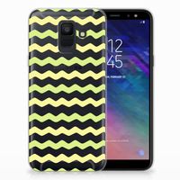 Samsung Galaxy A6 (2018) TPU bumper Waves Yellow - thumbnail