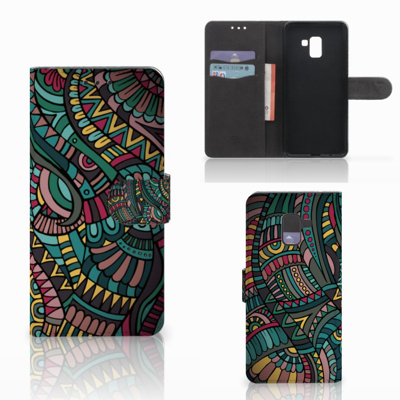 Samsung Galaxy A8 Plus (2018) Telefoon Hoesje Aztec