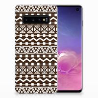 Samsung Galaxy S10 TPU bumper Aztec Brown - thumbnail