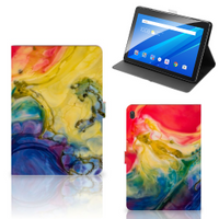 Hoes Lenovo Tab E10 Watercolor Dark - thumbnail