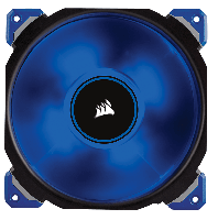 Corsair Air ML140 Pro Computer behuizing Ventilator 14 cm Zwart, Transparant