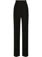 Dolce & Gabbana striped high-waisted trousers - Noir