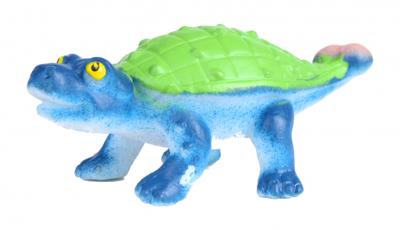 Wild Republic speelfiguur Ankylosaurus 5 cm rubber blauw/groen Wild Republic speelfiguur Ankylosaurus 5 cm rubber blauw/groen