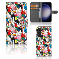 Samsung Galaxy S23 Plus Telefoonhoesje met Pasjes Birds - thumbnail