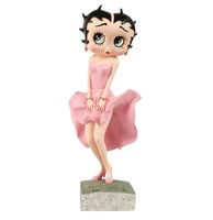 Betty Boop Poserend In Roze Glitter Jurk - thumbnail