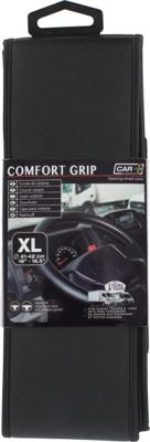 Car Plus stuurhoes Comfort Grip Vent uni kunstleer zwart 41 42 cm Car Plus stuurhoes Comfort Grip Vent uni kunstleer zwart 41 42 cm