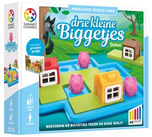 SmartGames Drie Kleine Biggetjes Deluxe leerspel Nederlands, 1 speler, Vanaf 3 jaar, 48 opdrachten