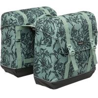 Newlooxs New Dubbele Fietstas Alba MIK Bagagedrager Waterafstotend Bamboo Groen
