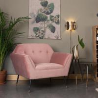 Dutchbone Fauteuil Kate Velvet - thumbnail