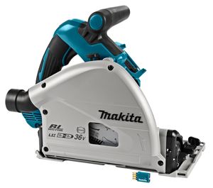 Makita DSP601ZJU 2x18v Accu Invalcirkelzaag 165 mm Zonder accu&apos;s en lader, in Mbox met AWS zender - DSP601ZJU