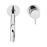 Sub Flow chr. wastafelkraan inbouw, 25cm uitloop