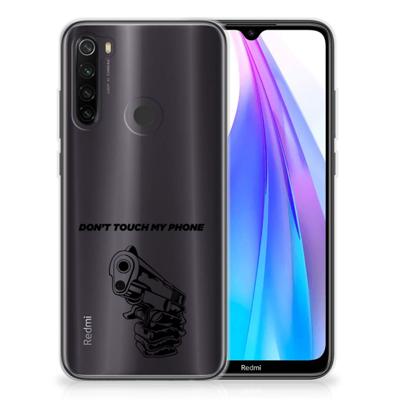 Xiaomi Redmi Note 8T Silicone-hoesje Gun Don't Touch My Phone Xiaomi Redmi Note 8T Silicone-hoesje Gun Don't Touch My Phone