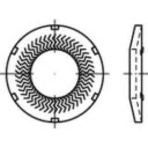 Grendelschijven 4 mm 8.2 mm RVS A4 1000 stuk(s) Alstertaler Schrauben & Präzisionsteile 1069905