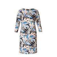 ES&SY jurk Ryanne met all over print blauw