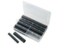 TRU COMPONENTS 1566431 Krimpkous assortiment Zwart Krimpverhouding: 6:1 12 onderdelen