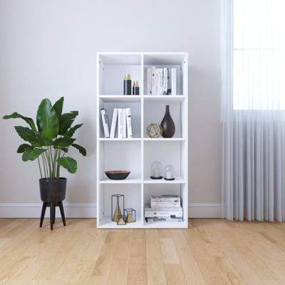 vidaXL Boekenkast/dressoir 66x30x130 cm spaanplaat wit