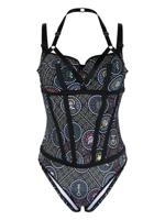 Marlies Dekkers Ecclesia body met print - Zwart