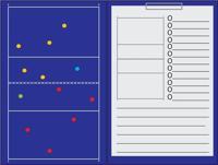 Sportec magnetisch coachbord volleybal met clip