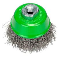 Bosch Professional Pannenborstel, Roestvrij Staal, Gegolfde Draad, 0,3 Mm, 75 Mm, 12500 Omw/Min, M14, 2608622102