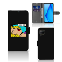 Huawei P40 Lite Wallet Case met Pasjes Popart Oh Yes