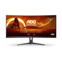 AOC G2 CU34G2XE/BK LED display 86,4 cm (34") 3440 x 1440 Pixels Wide Quad HD LCD Zwart, Rood