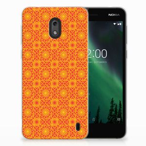 Nokia 2 TPU bumper Batik Oranje