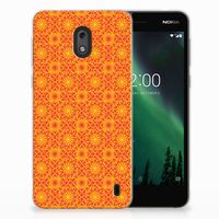 Nokia 2 TPU bumper Batik Oranje - thumbnail