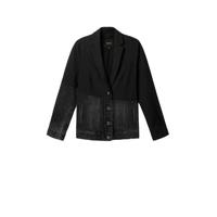 Desigual blazer zwart/grijs denim stonewashed